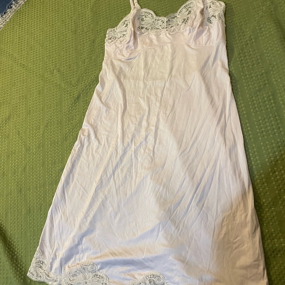 Wonder Maid Vintage Blush Slip with Lace Trim